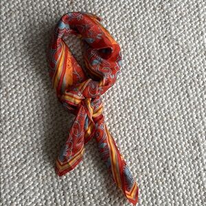 Vintage Oscar de la Renta Floral Silk Scarf